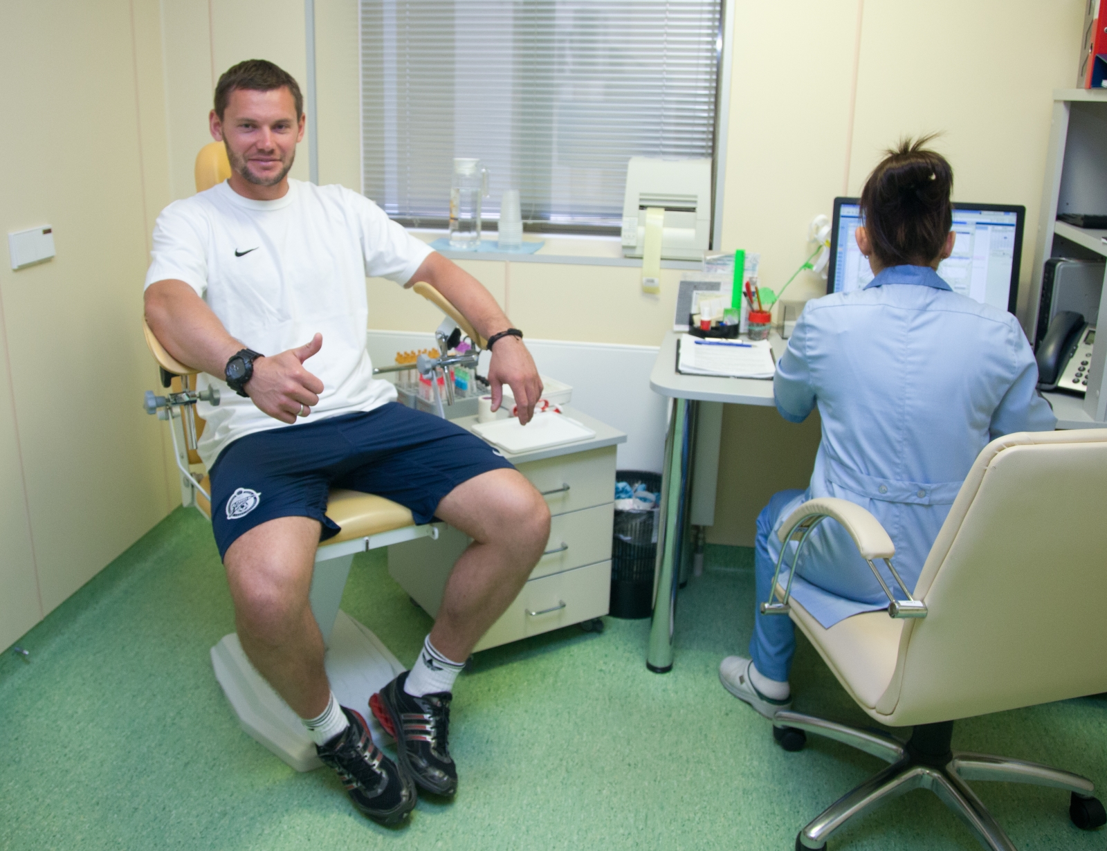 Медосмотр футболистов основного состава ФК «Зенит»