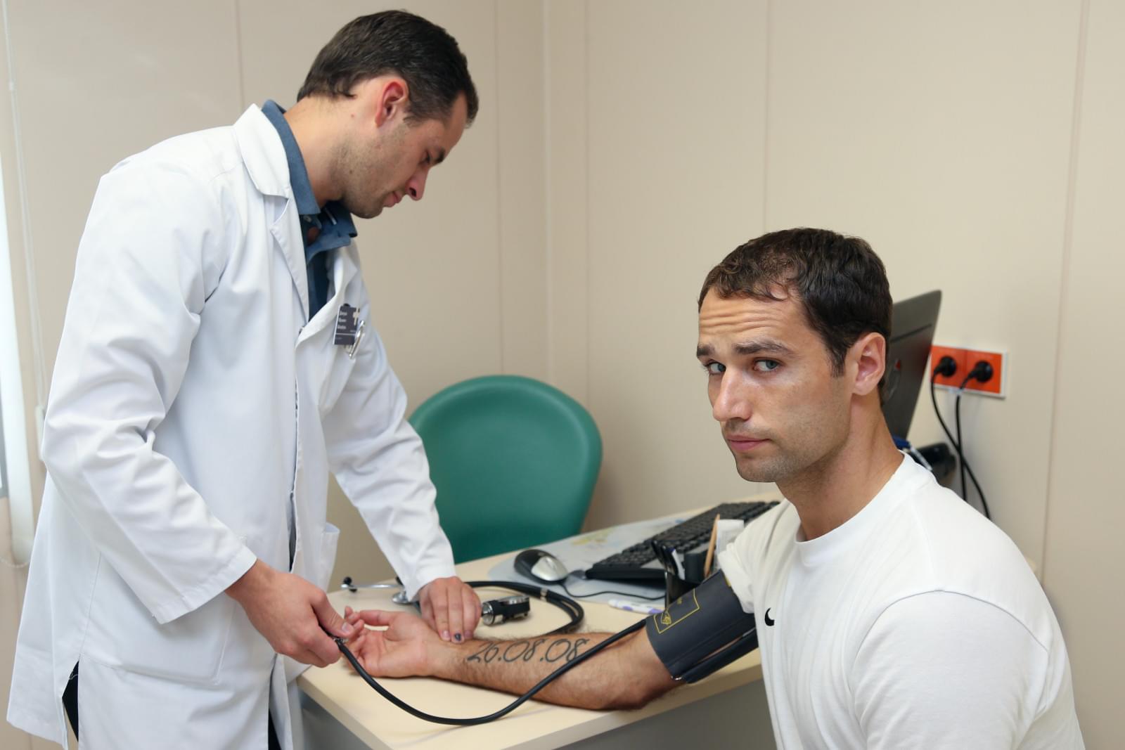 Медосмотр футболистов основного состава ФК «Зенит»