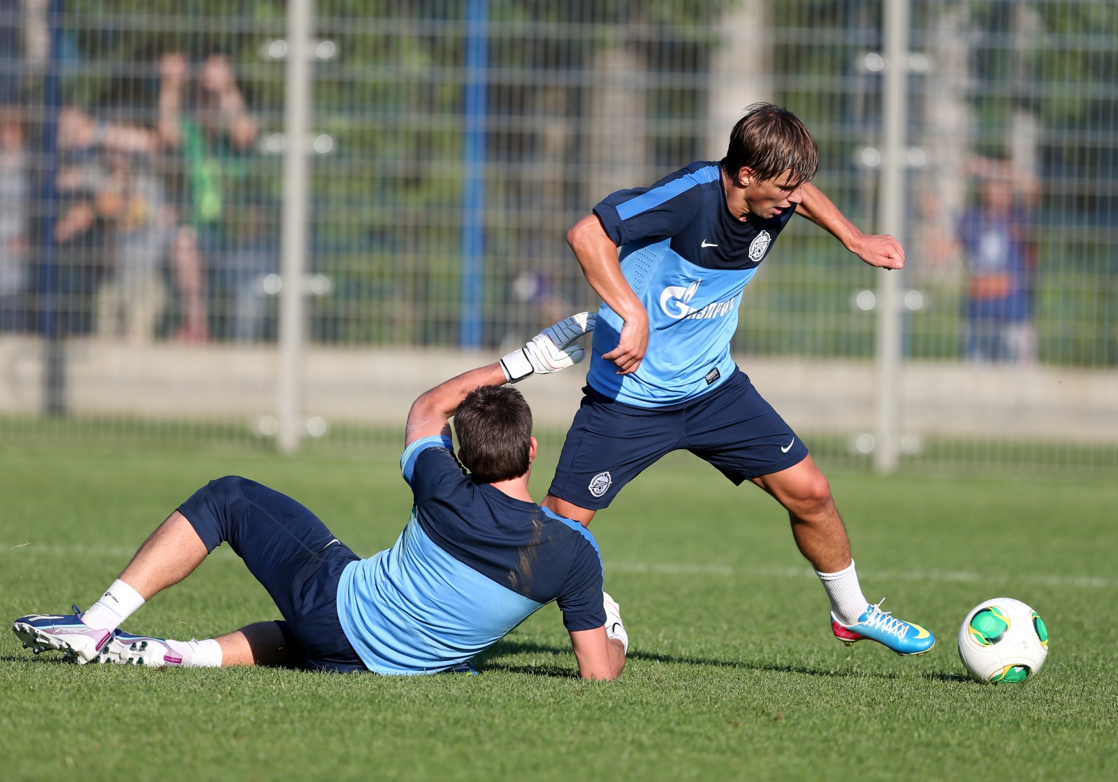 Сборы Зенита в Удельном парке: 4 июля, вечерняя тренировка