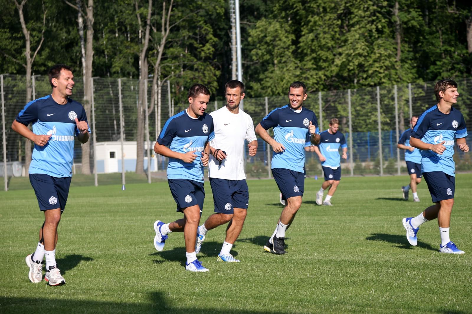 Сборы Зенита в Удельном парке: 4 июля, вечерняя тренировка