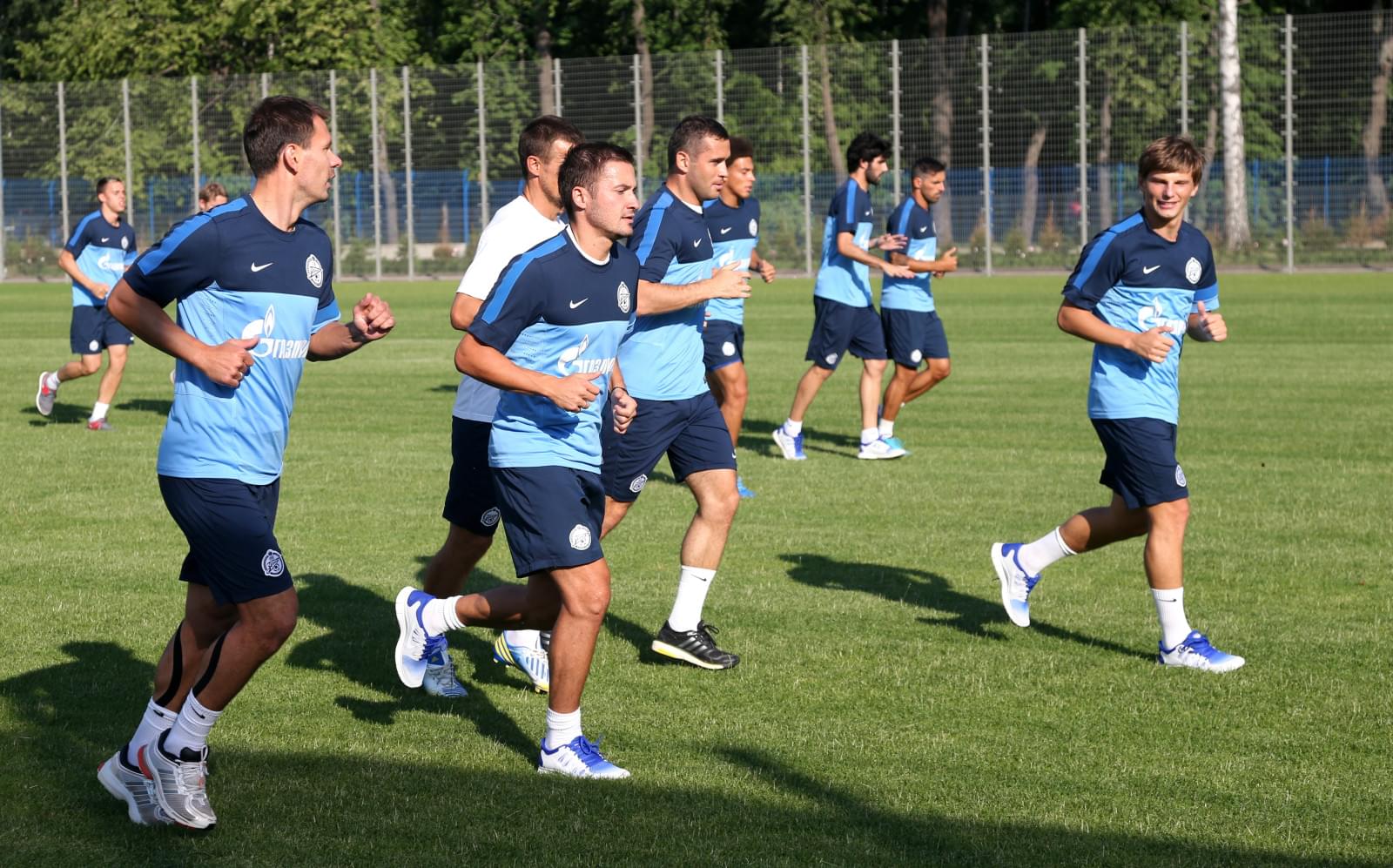 Сборы Зенита в Удельном парке: 4 июля, вечерняя тренировка
