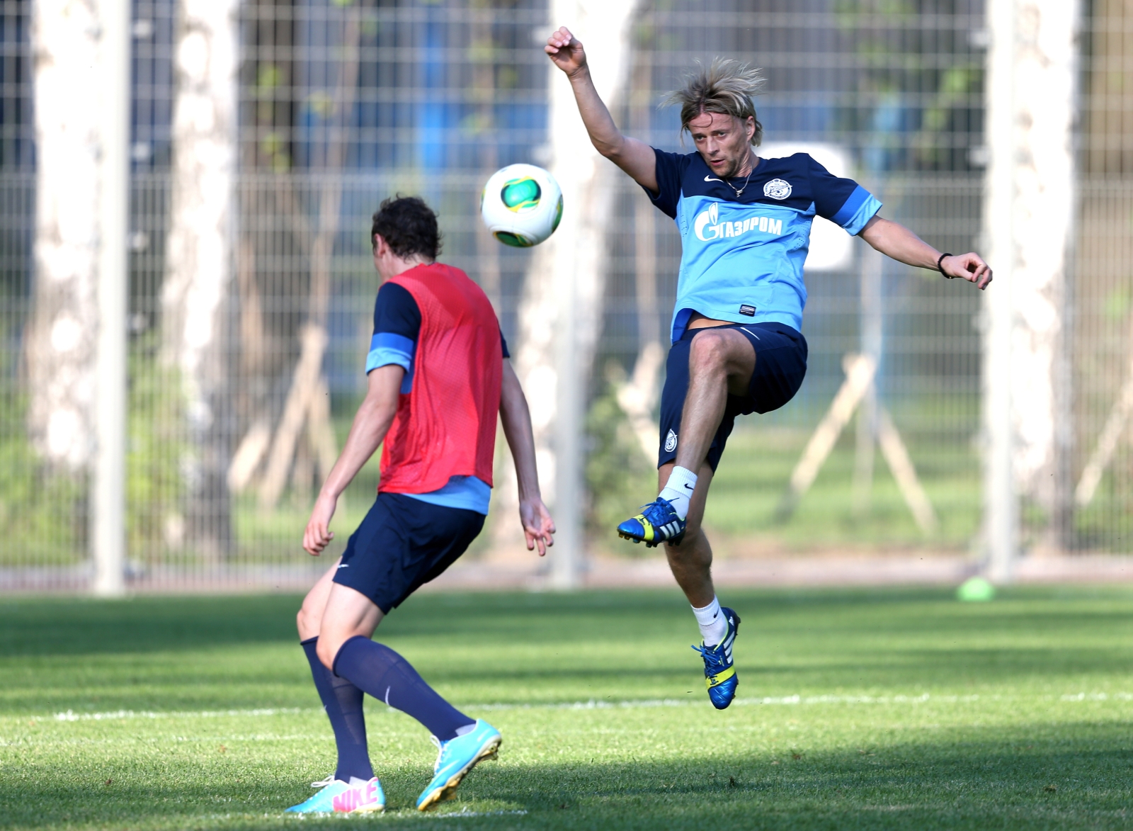 Сборы Зенита в Удельном парке: 4 июля, вечерняя тренировка