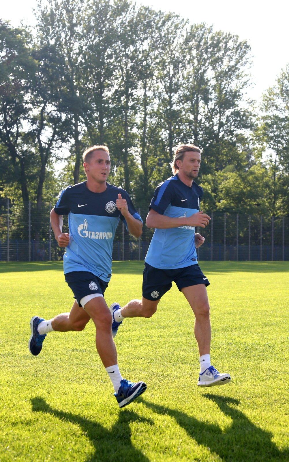 Сборы Зенита в Удельном парке: 4 июля, вечерняя тренировка