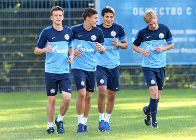 Сборы Зенита в Удельном парке: 4 июля, вечерняя тренировка
