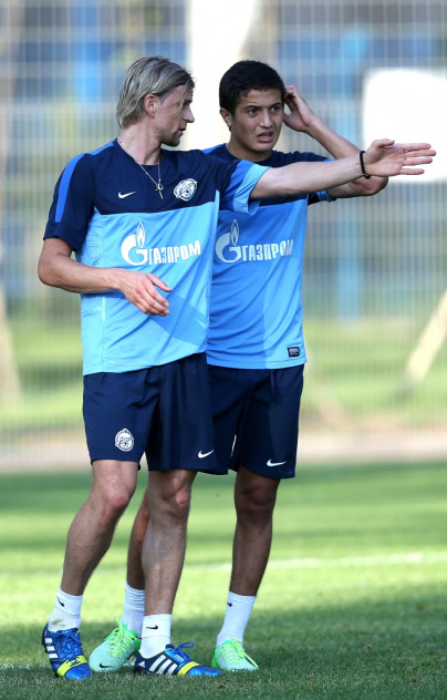 Сборы Зенита в Удельном парке: 4 июля, вечерняя тренировка