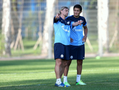 Сборы Зенита в Удельном парке: 4 июля, вечерняя тренировка