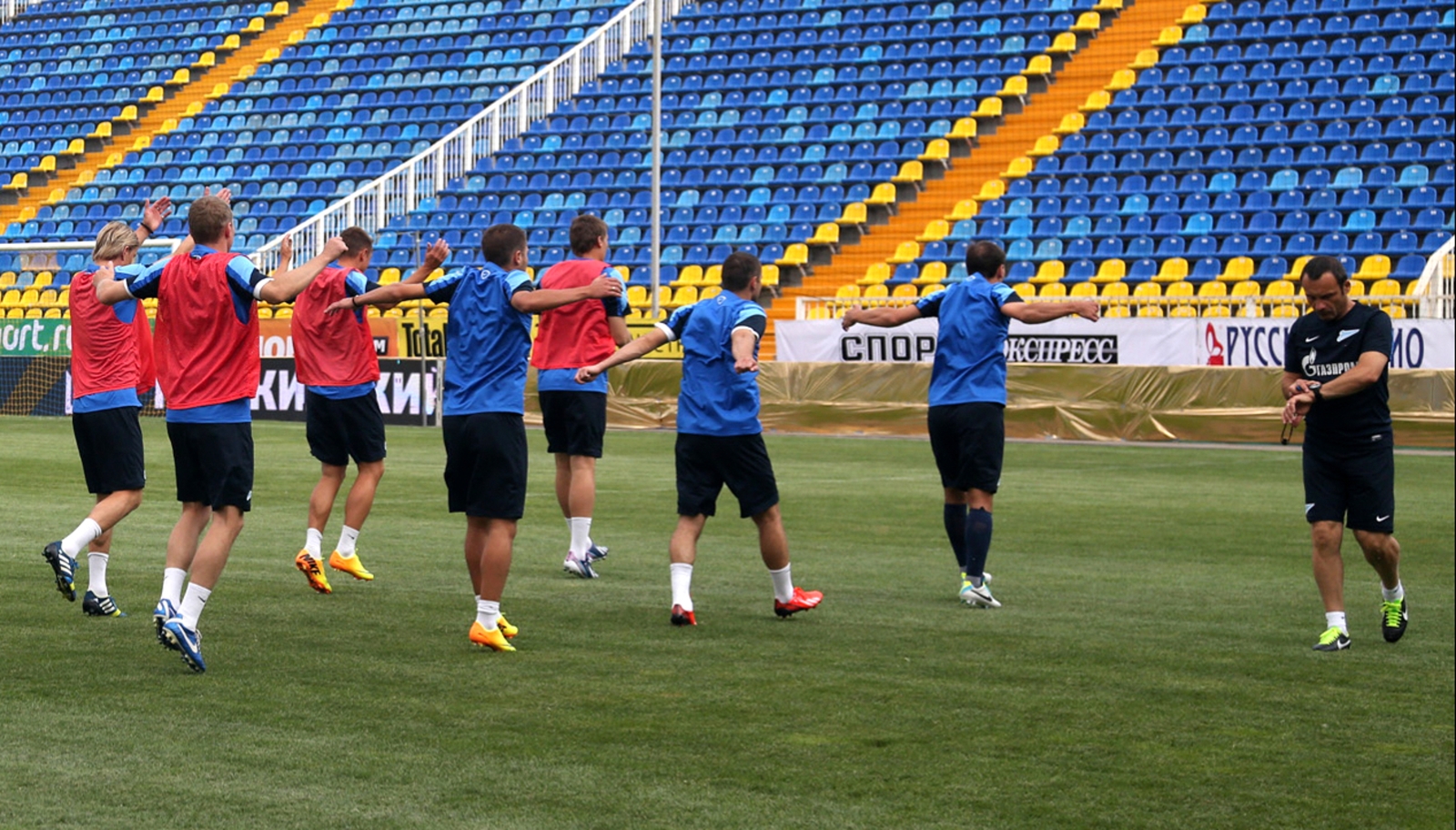 «Зенит» провел тренировку на арене «Олимп-2»