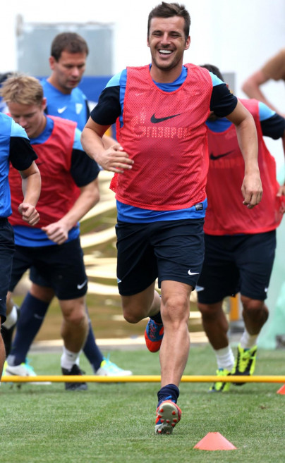 «Зенит» провел тренировку на арене «Олимп-2»