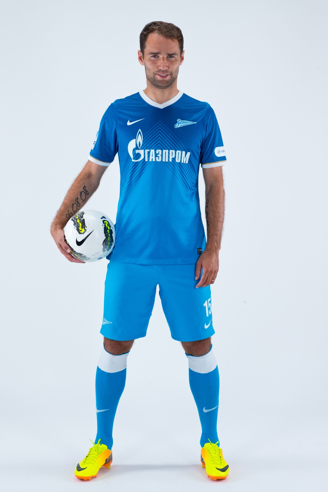 Фотосессия футболиста основного состава ФК «Зенит» сезона  2013/2014