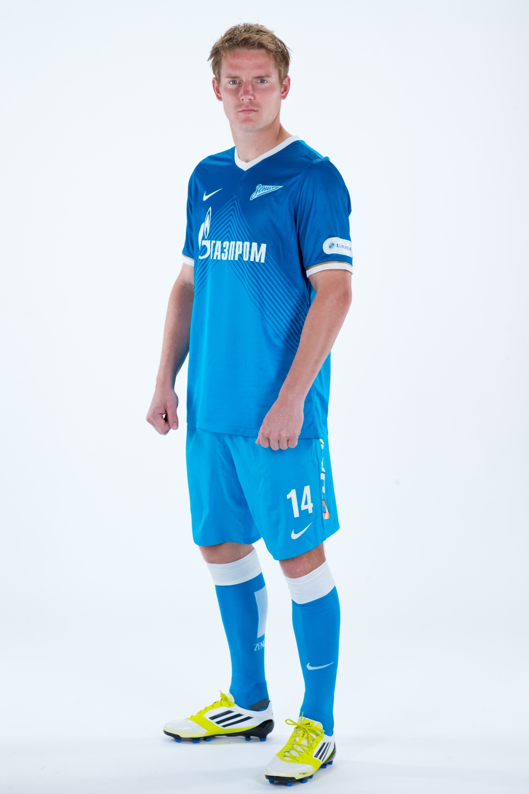 Фотосессия футболиста основного состава ФК «Зенит» сезона  2013/2014