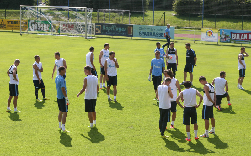 Сборы в Австрии: 17 июля, утренняя тренировка