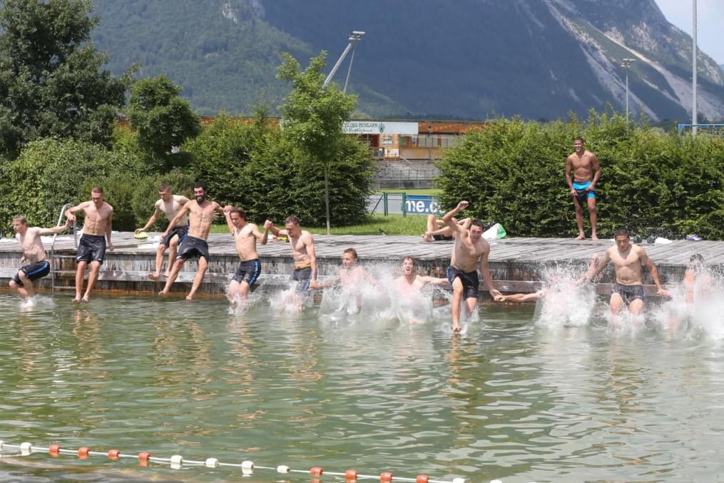 Сборы в Австрии: 17 июля, утренняя тренировка