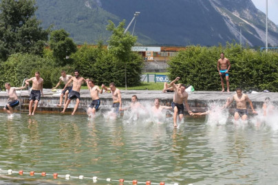 Сборы в Австрии: 17 июля, утренняя тренировка