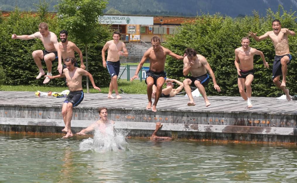 Сборы в Австрии: 17 июля, утренняя тренировка