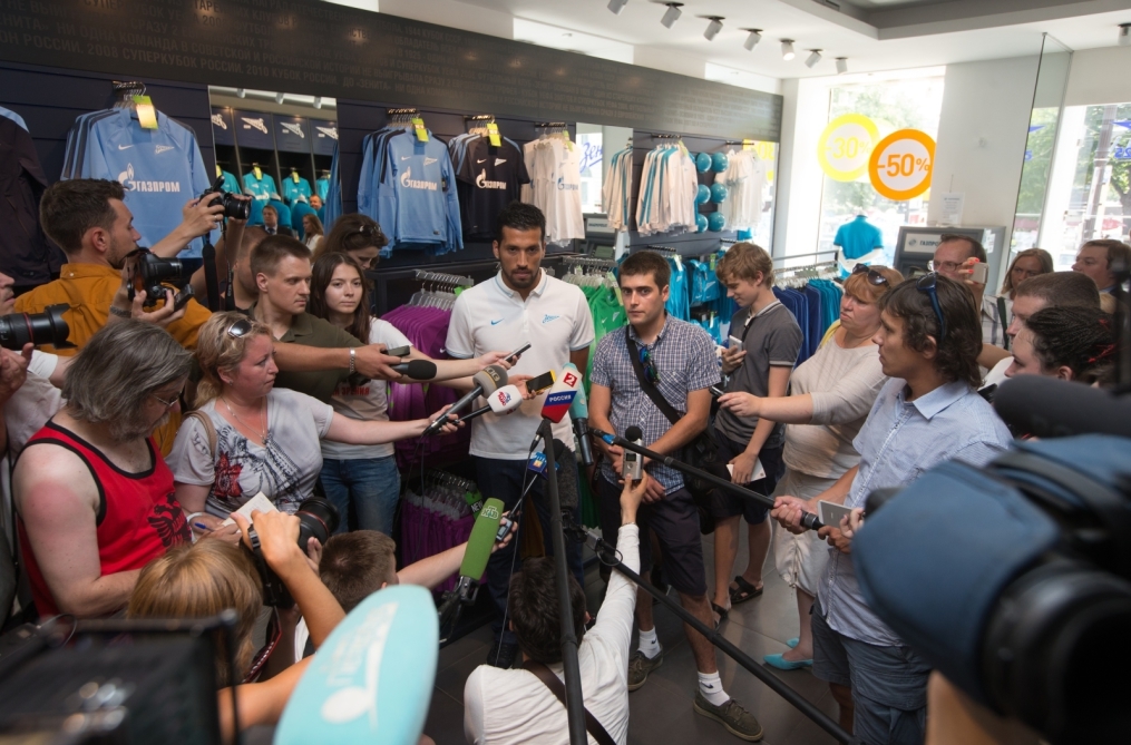 Презентация Эсекиэля Гарая, защитника ФК «Зенит»