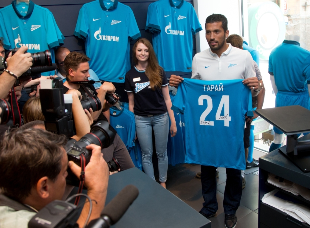 Презентация Эсекиэля Гарая, защитника ФК «Зенит»