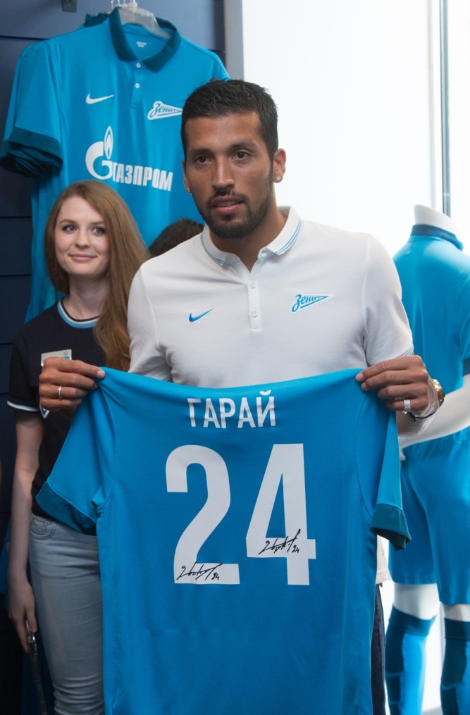 Презентация Эсекиэля Гарая, защитника ФК «Зенит»