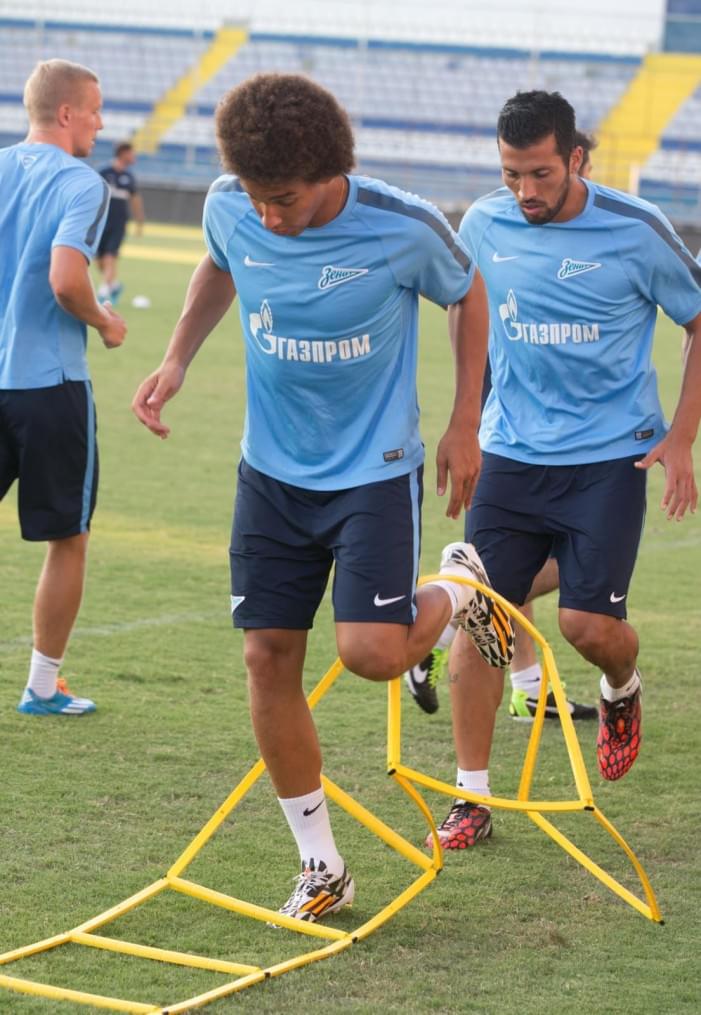 Тренировка «Зенита» перед матчем с АЕЛ