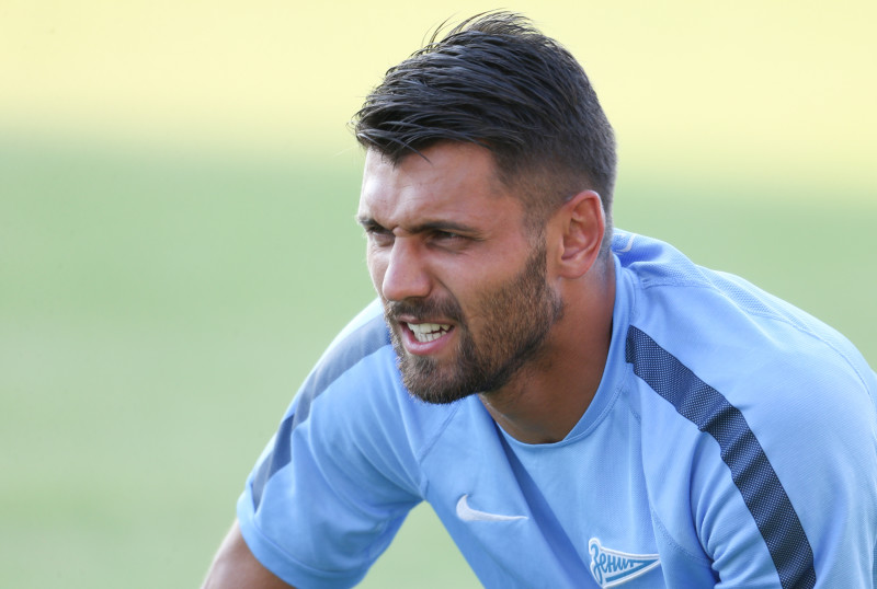 Тренировка «Зенита» перед матчем с АЕЛ