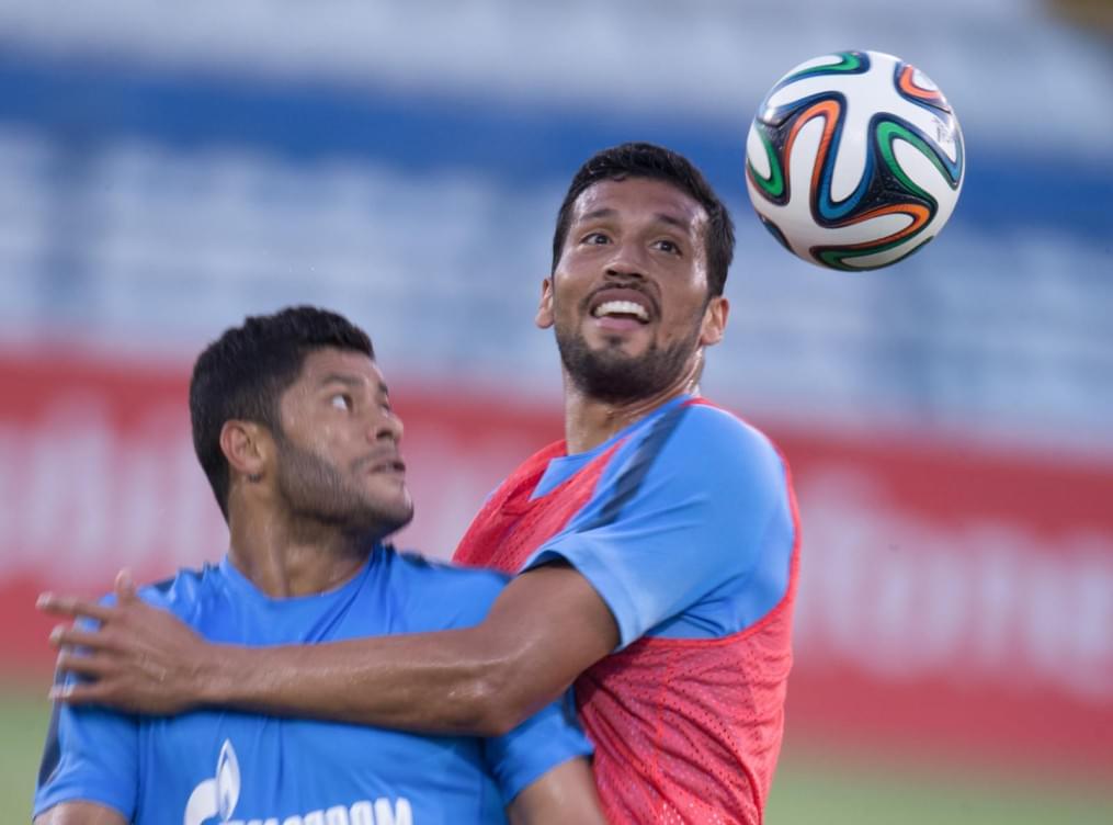 Тренировка «Зенита» перед матчем с АЕЛ