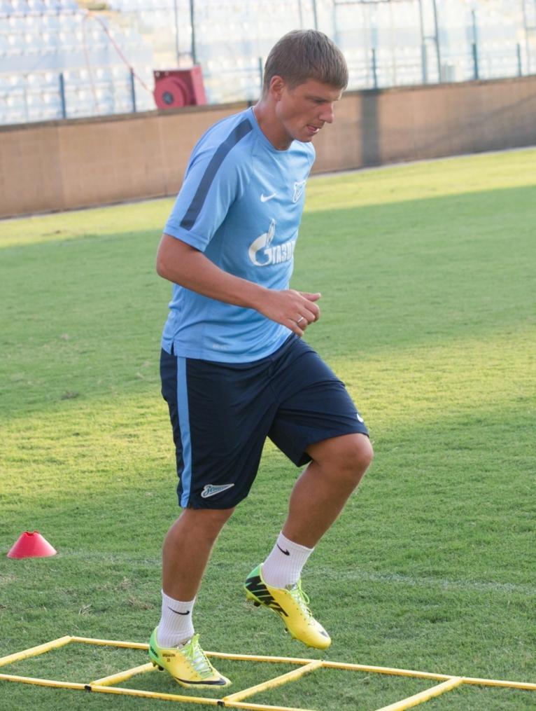 Тренировка «Зенита» перед матчем с АЕЛ