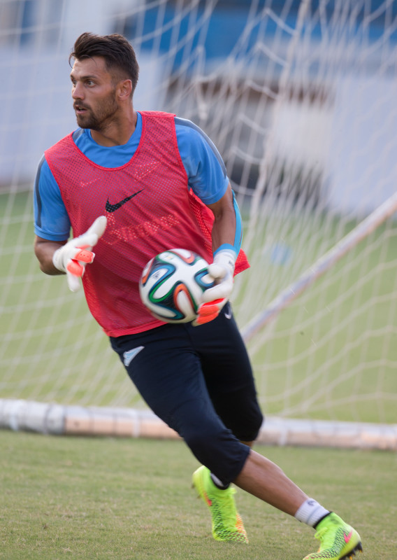 Тренировка «Зенита» перед матчем с АЕЛ