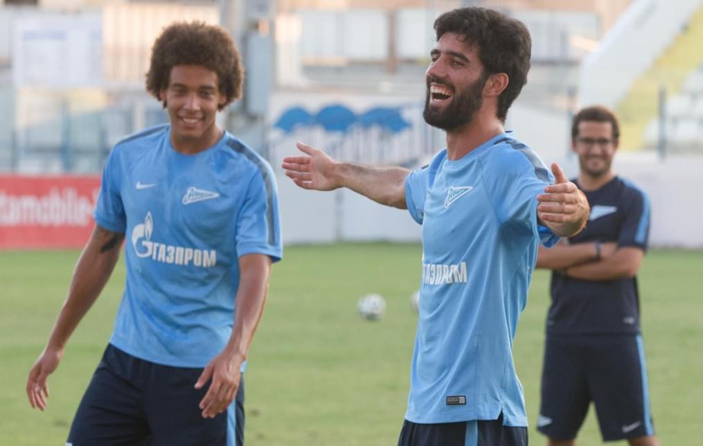 Тренировка «Зенита» перед матчем с АЕЛ