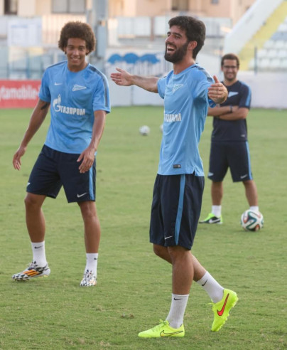Тренировка «Зенита» перед матчем с АЕЛ