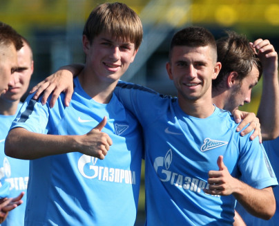 Тренировка «Зенита»-2 6 августа 2014 года