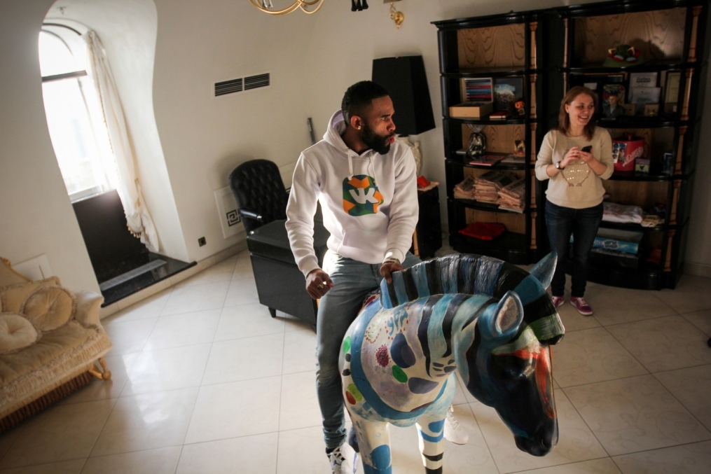 Вальтер Ходж, защитник БК «Зенит» посетил штаб—квартиру социальной сети «ВКонтакте»