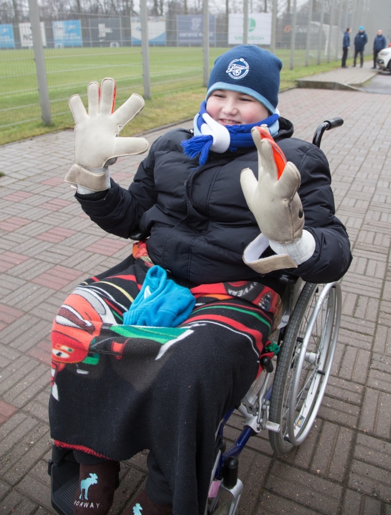 Юные болельщики встретились с футболистами «Зенита»