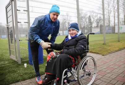 Юные болельщики встретились с футболистами «Зенита»