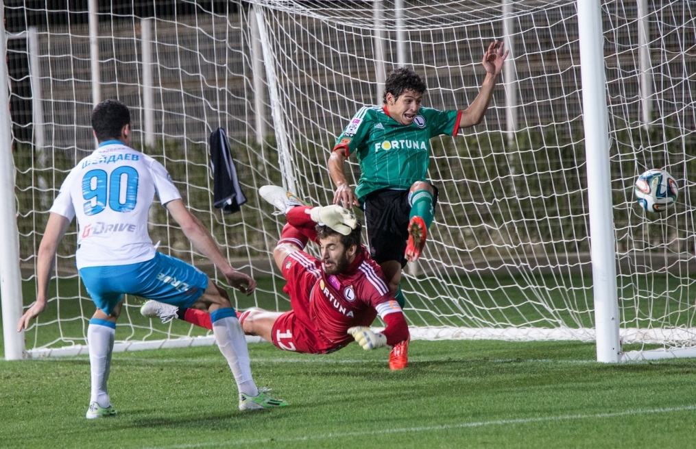 Сборы в Турции: 27 января, матч  «Легия»—«Зенит»