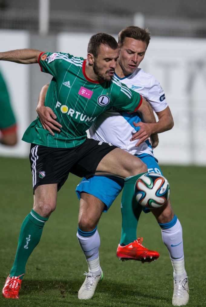 Сборы в Турции: 27 января, матч  «Легия»—«Зенит»