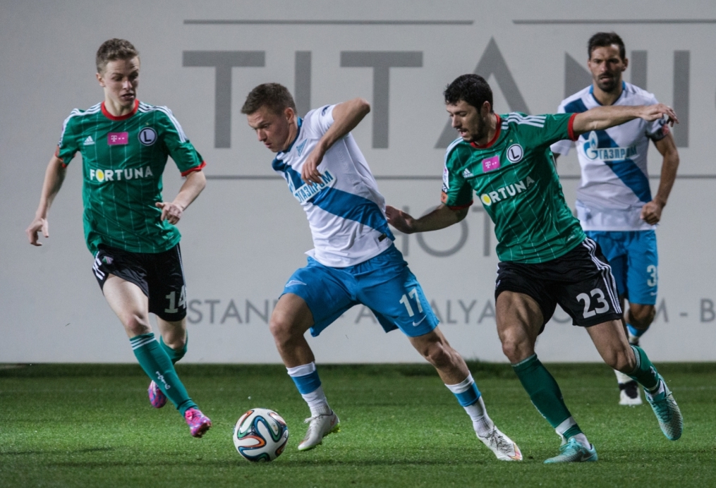 Сборы в Турции: 27 января, матч  «Легия»—«Зенит»