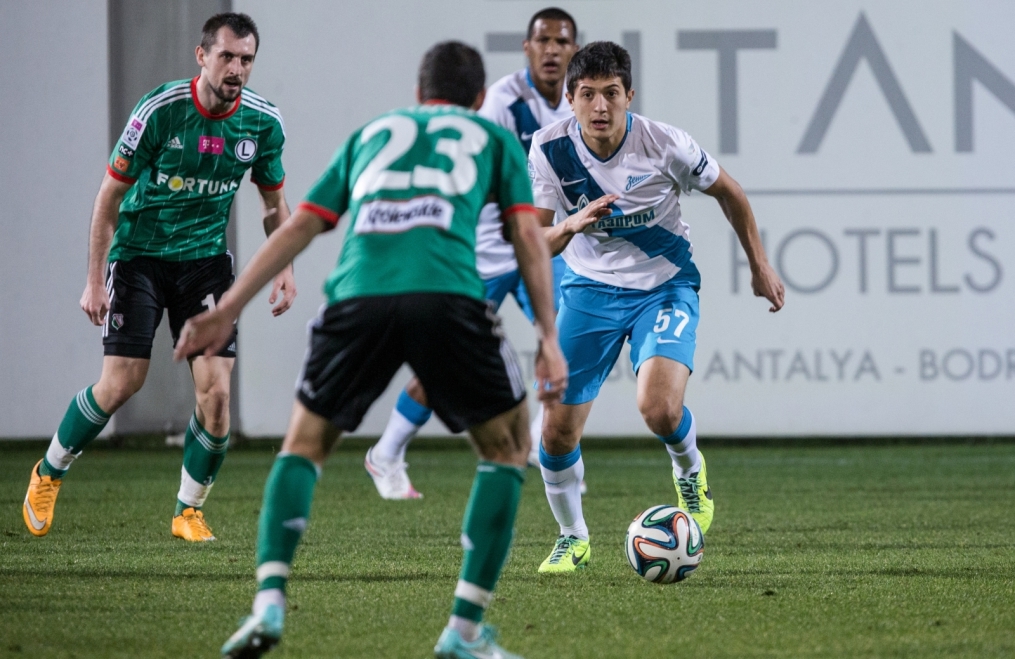 Сборы в Турции: 27 января, матч  «Легия»—«Зенит»