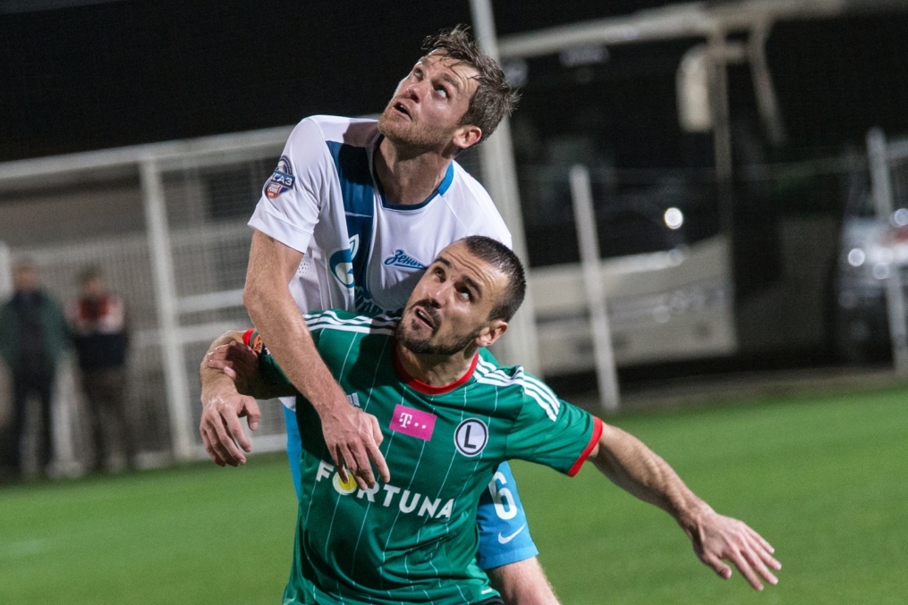 Сборы в Турции: 27 января, матч  «Легия»—«Зенит»