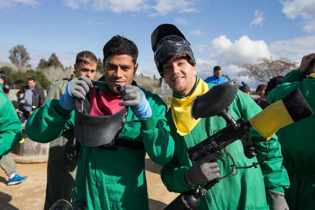 Сборы в Испании: командный турнир по пейнтболу