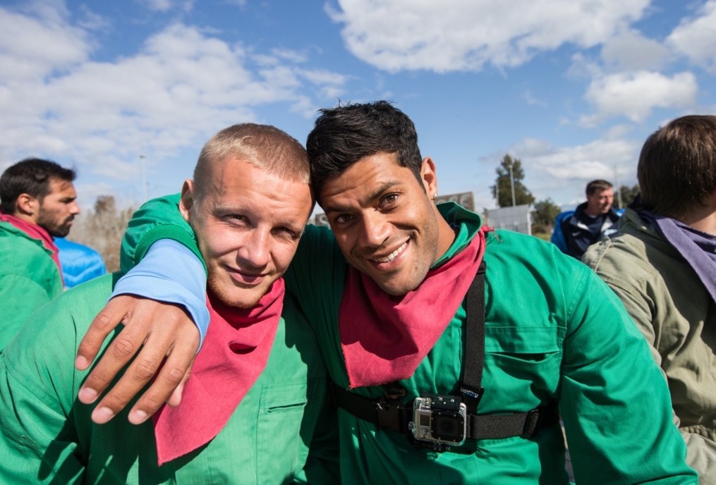 Сборы в Испании: командный турнир по пейнтболу