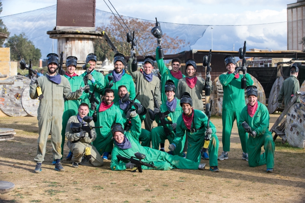 Сборы в Испании: командный турнир по пейнтболу