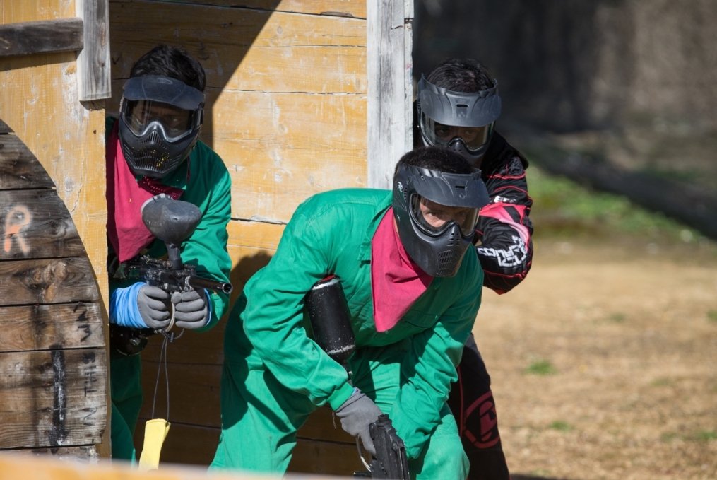 Сборы в Испании: командный турнир по пейнтболу