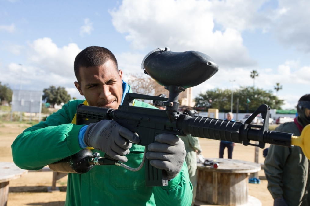 Сборы в Испании: командный турнир по пейнтболу