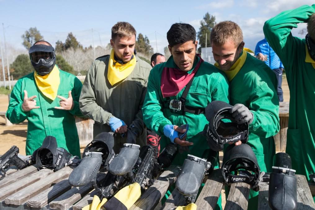 Сборы в Испании: командный турнир по пейнтболу