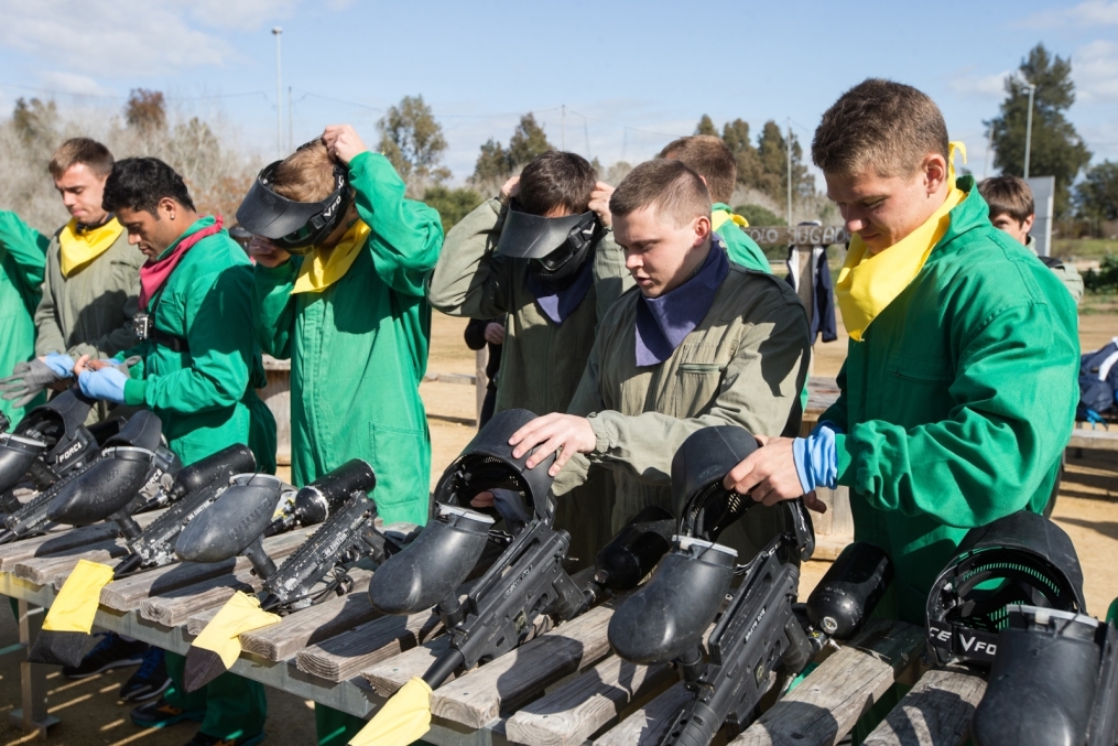 Сборы в Испании: командный турнир по пейнтболу