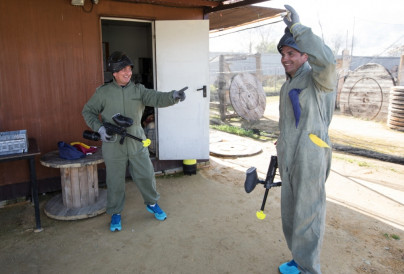 Сборы в Испании: командный турнир по пейнтболу