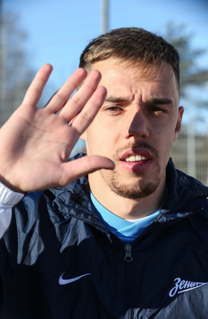 Тренировка перед матчем,  «ПСВ» — «Зенит»