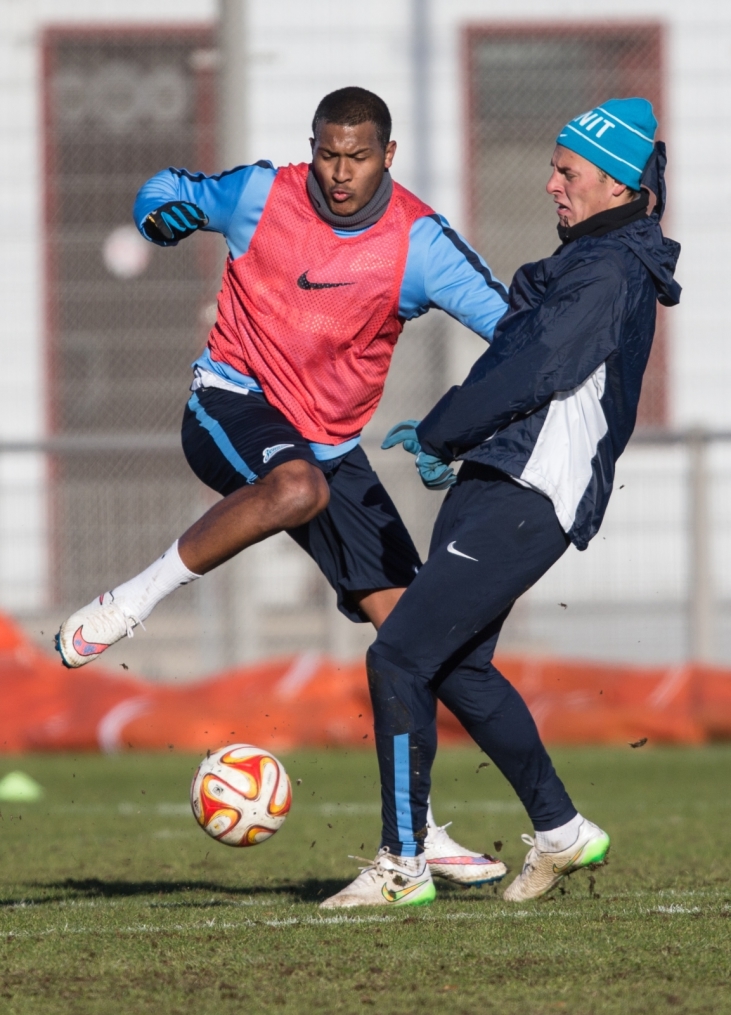 Тренировка перед матчем,  «ПСВ» — «Зенит»