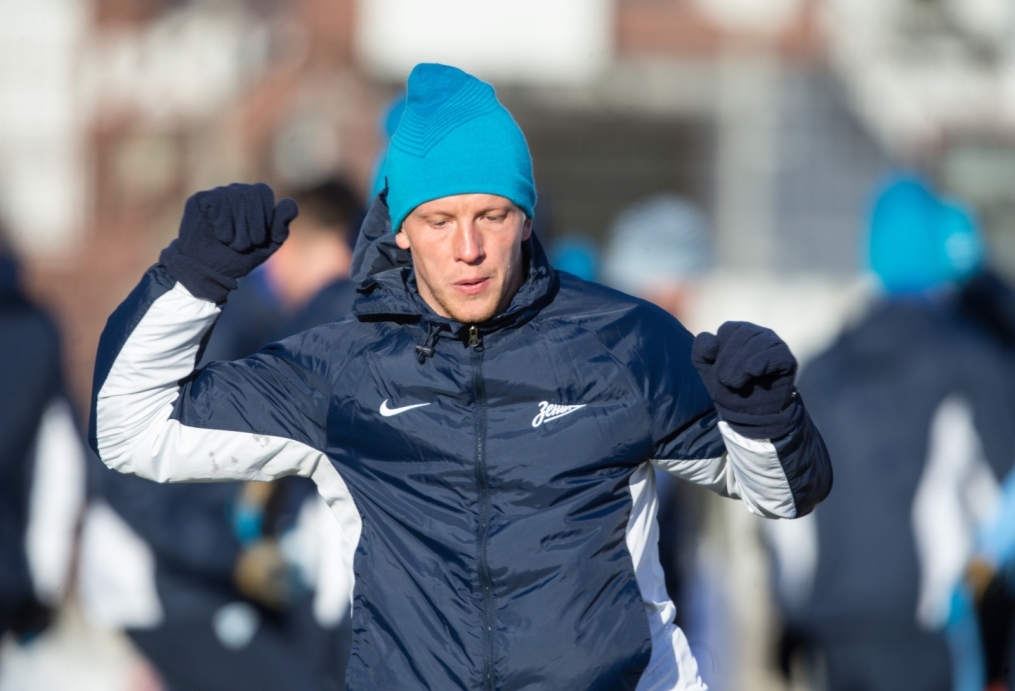 Тренировка перед матчем,  «ПСВ» — «Зенит»