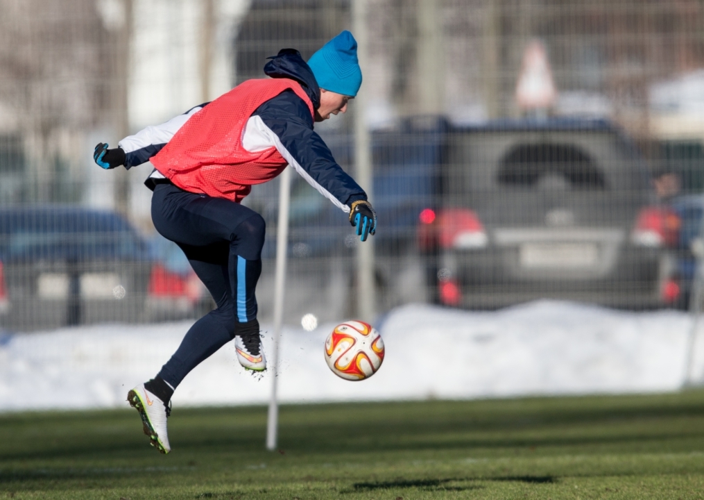 Тренировка перед матчем,  «ПСВ» — «Зенит»