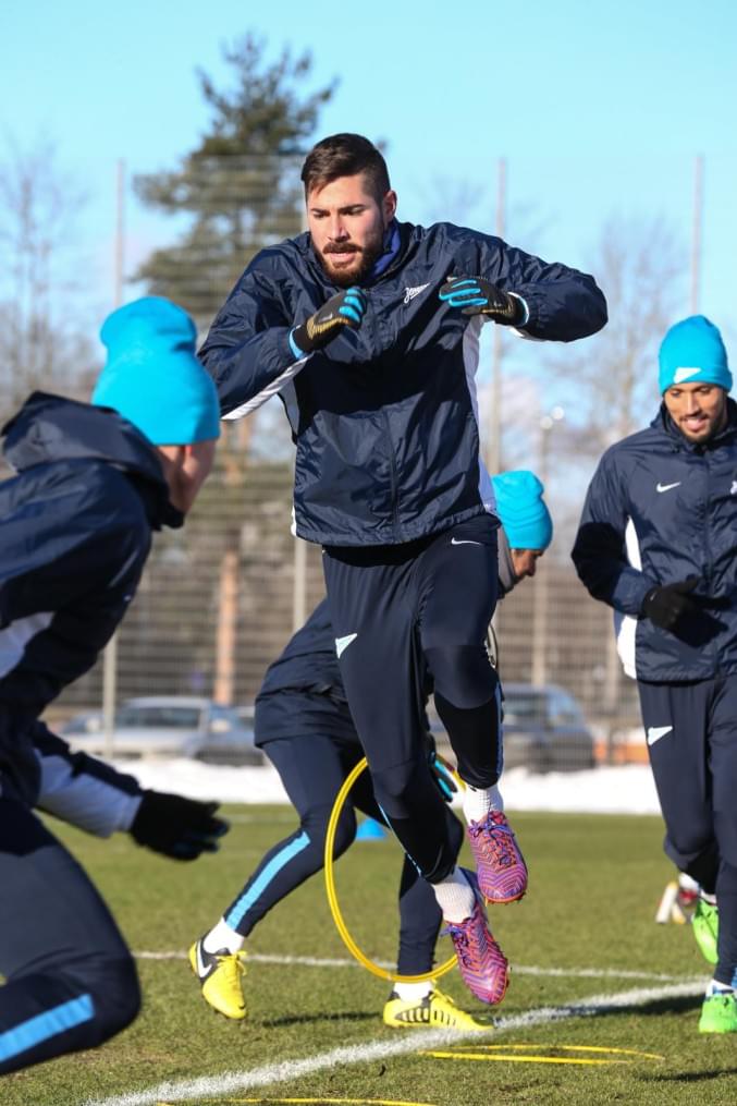Тренировка перед матчем,  «ПСВ» — «Зенит»